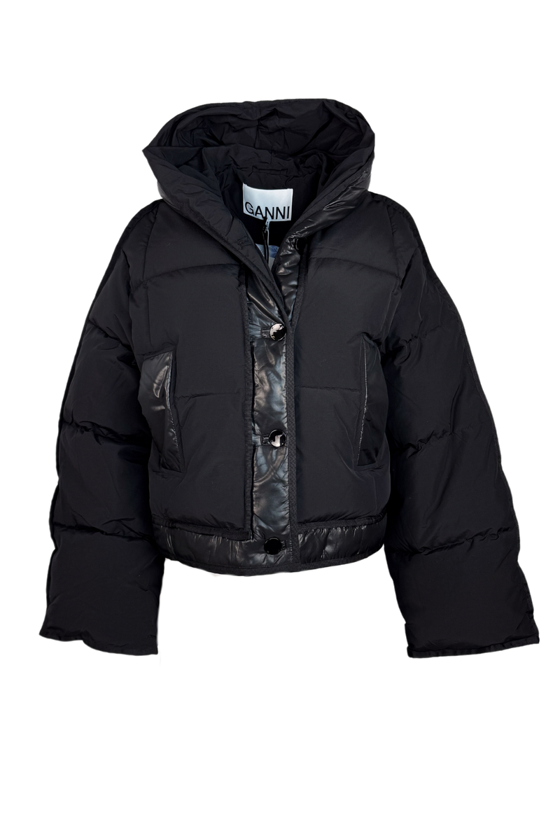 GANNI Cropped Puffy Coat