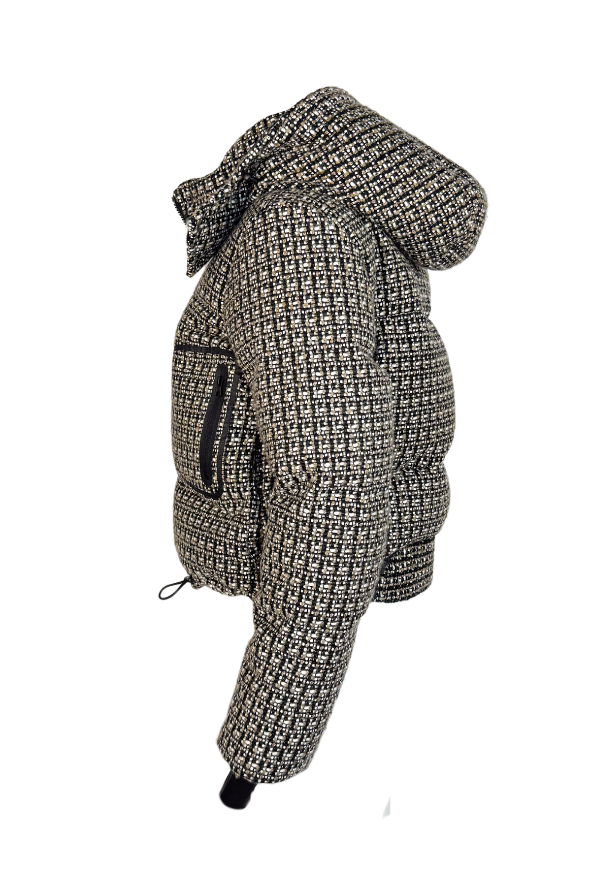 Blanc Noir Tweed Puffer