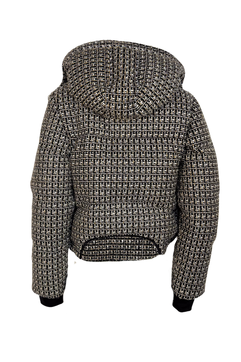 Blanc Noir Tweed Puffer