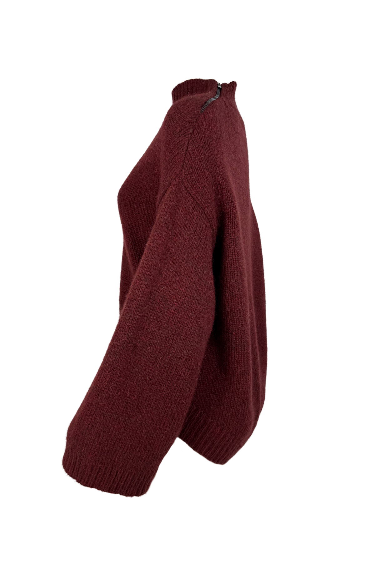 3.1 Phillip Lim Deep Burgundy Zipper Sweater