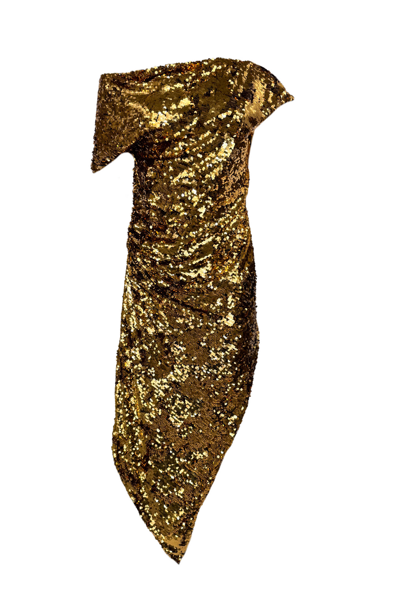 Art School Gold Dress