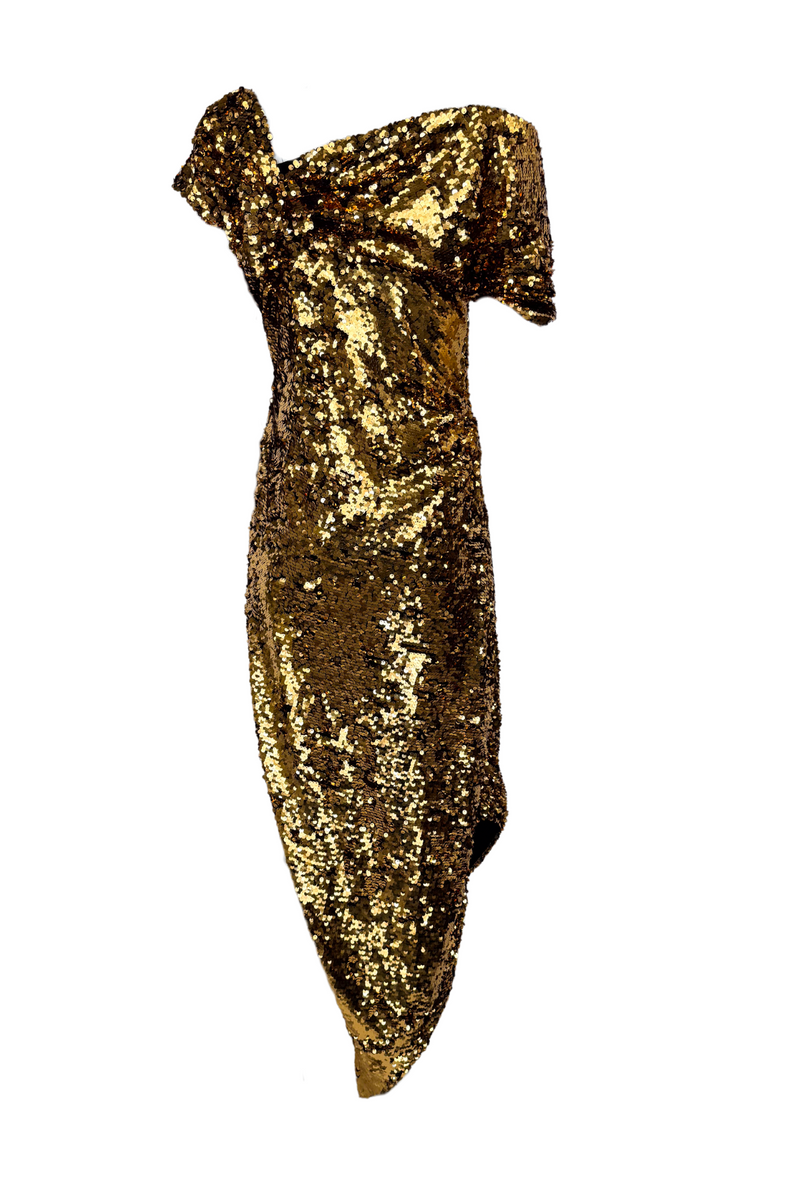 Art School Gold Dress