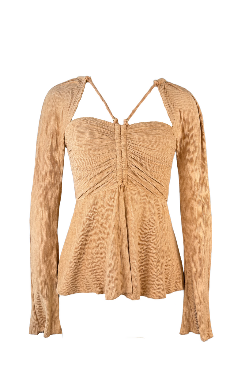 Jonathan Simkhai Alanna Faux Suede Top