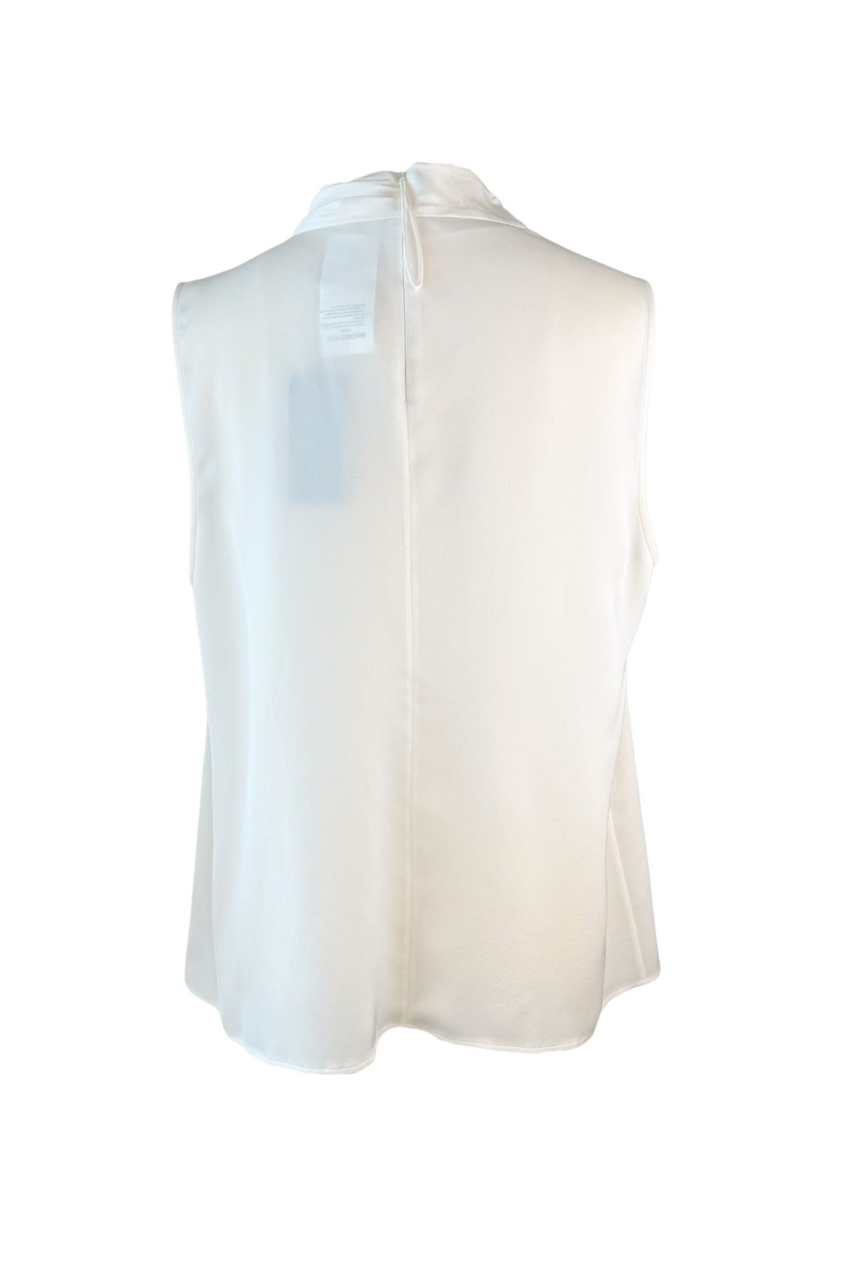 Giorgio Armani Mock Neck Sleeveless Silk Blouse