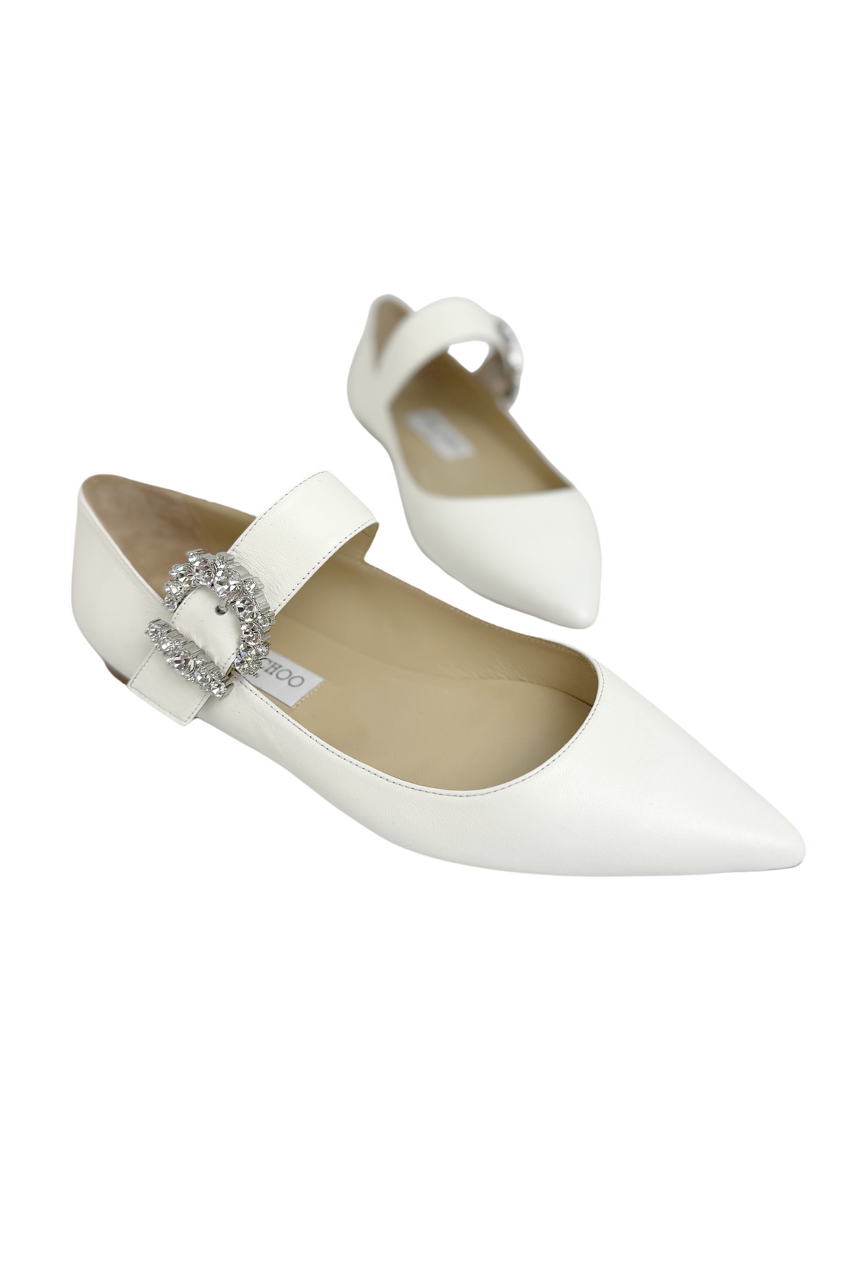 Jimmy Choo Cheri Flat in Milk