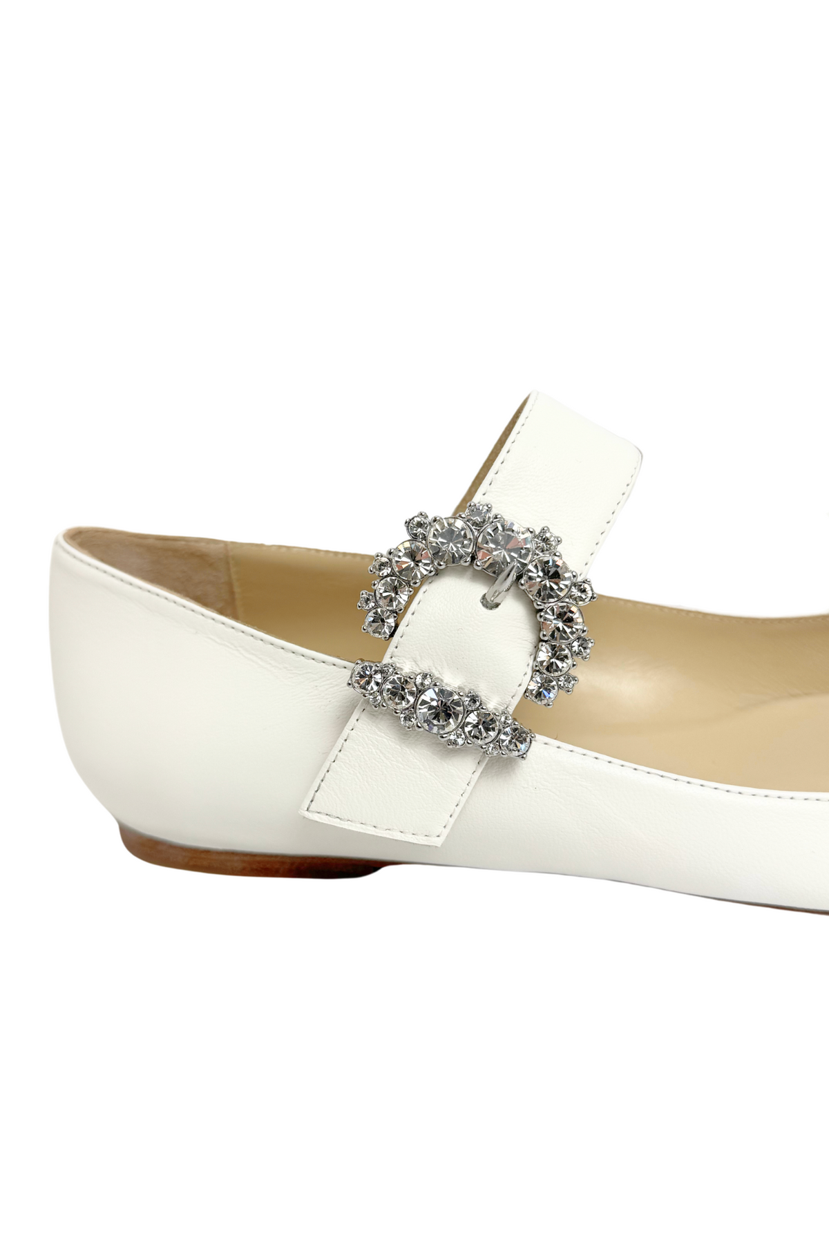 Jimmy Choo Cheri Flat in Milk