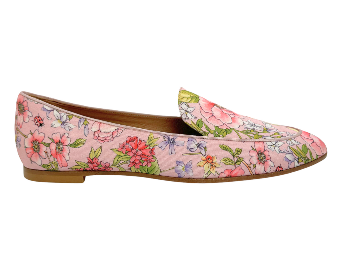 Aquazzura Purist Floral Loafers