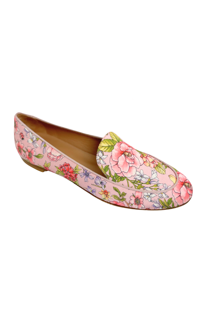 Aquazzura Purist Floral Loafers