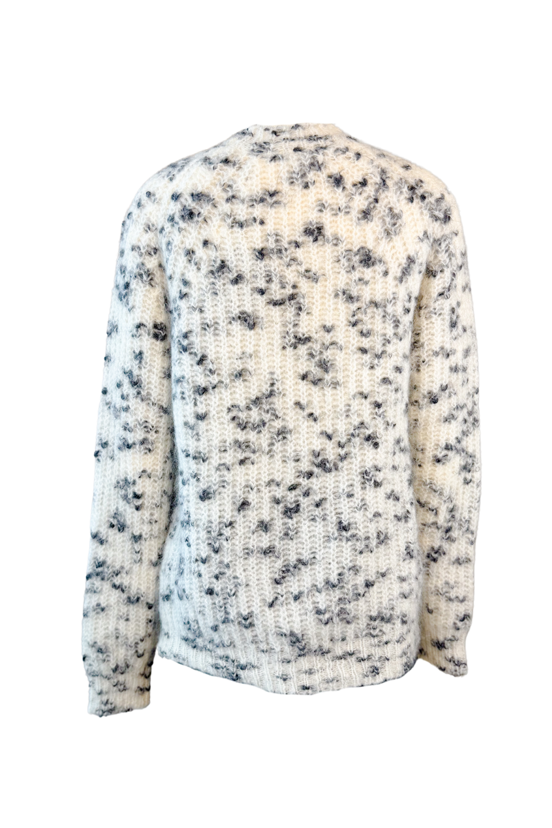 Alanui Oversized Black and White Mohair Sweater