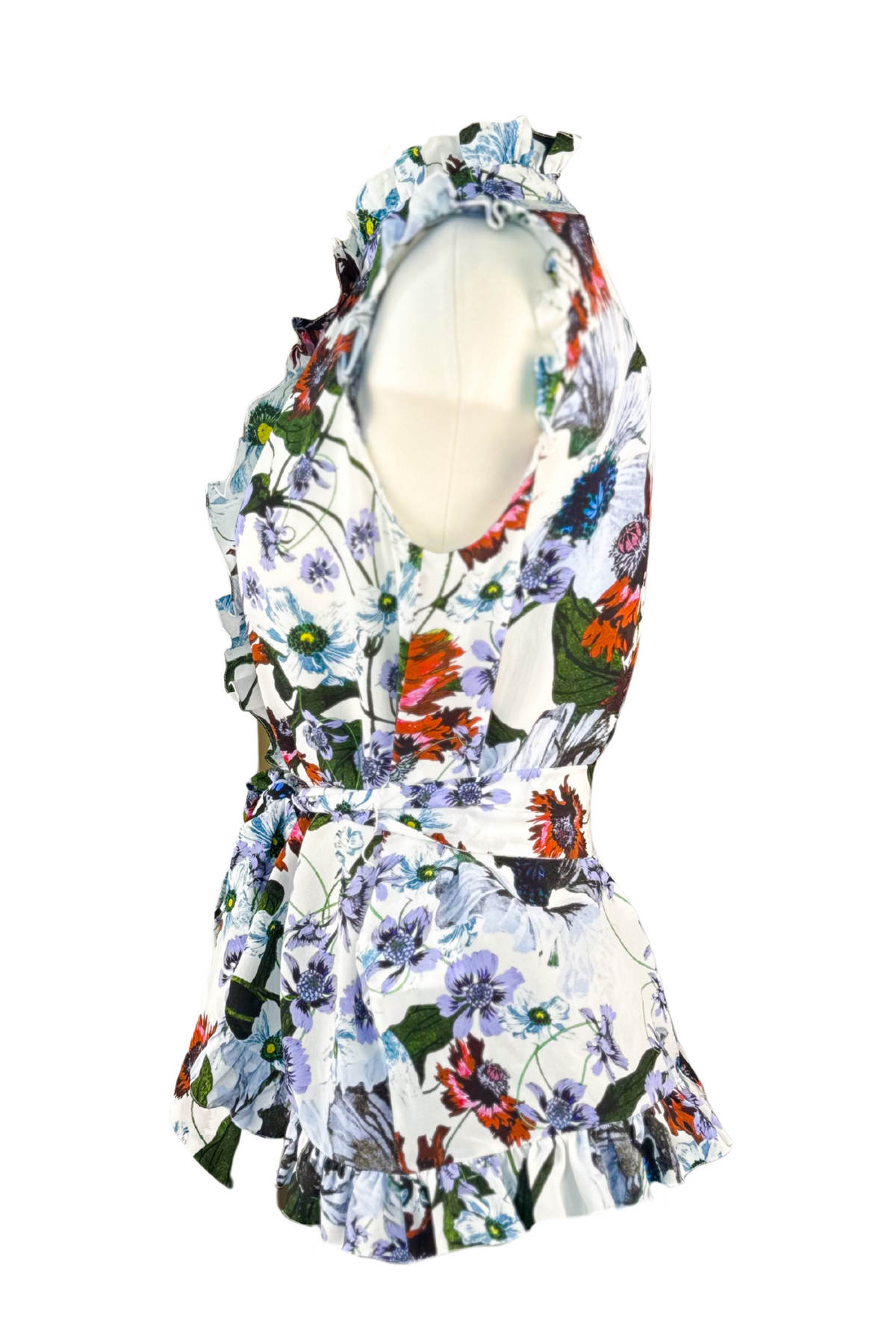 ERDEM Sleeveless Floral Blouse