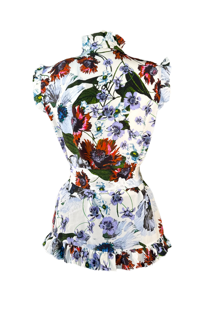 ERDEM Sleeveless Floral Blouse